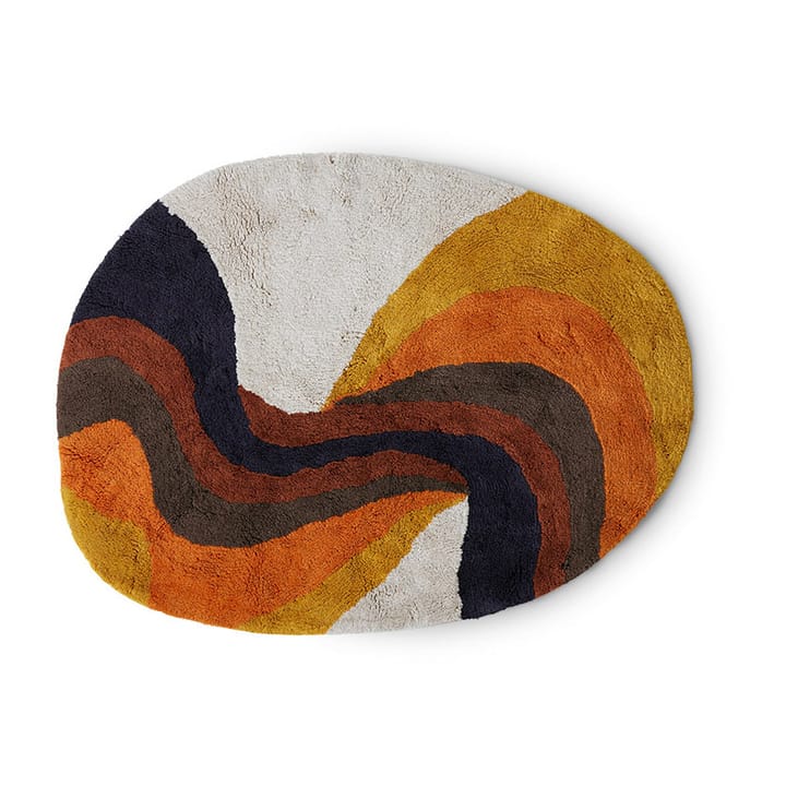 Retro swirl 浴室地垫 90x120 cm - Retro multicolours - HKliving