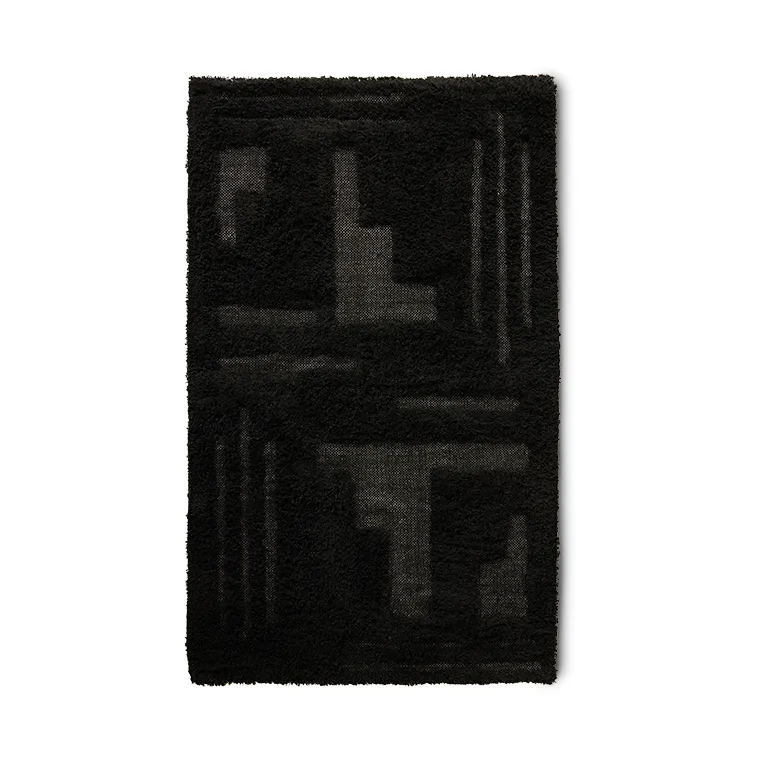 Simplicity 浴室地垫 70x120 cm, 黑色 HKliving