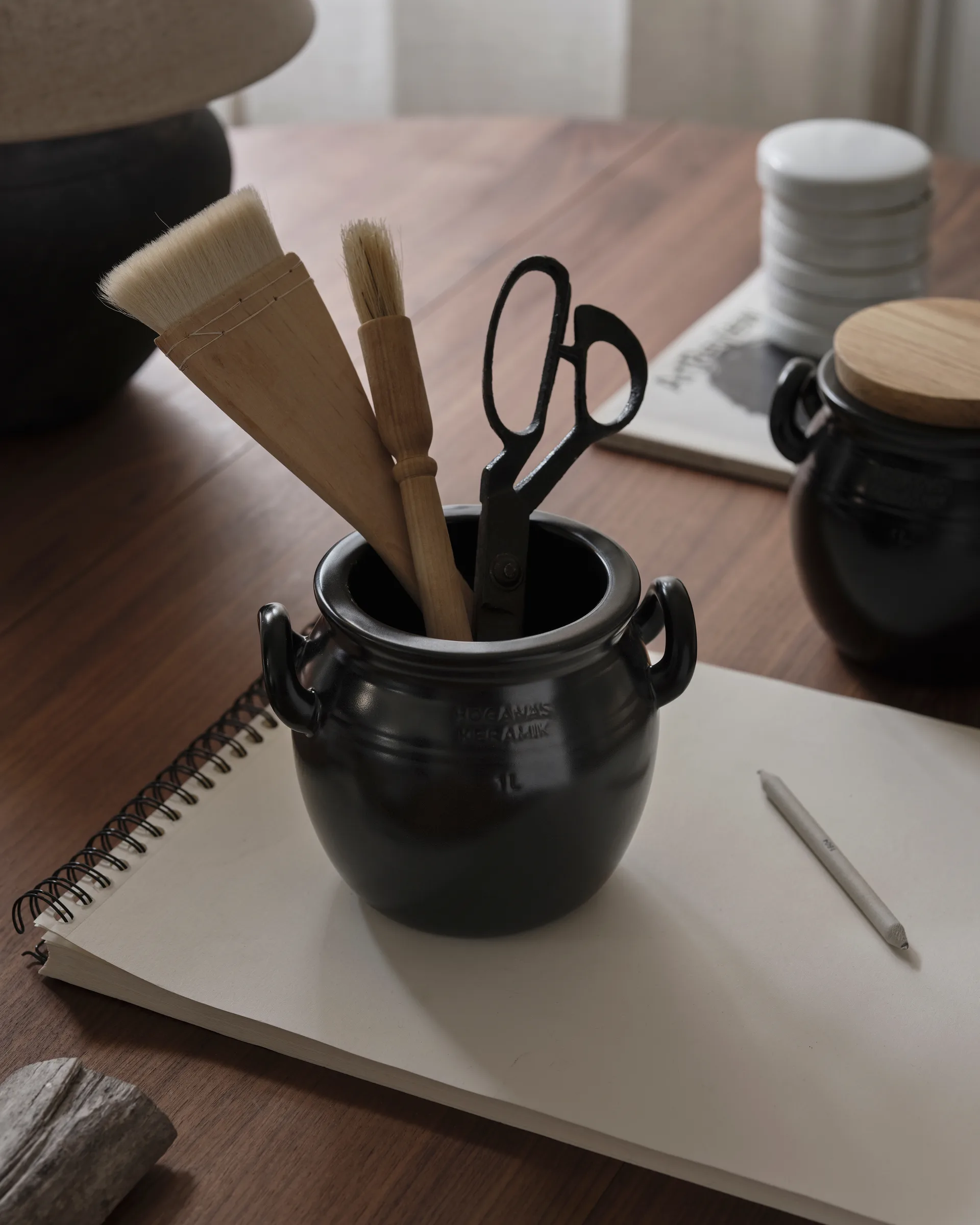 Höganäs 陶瓷制品 罐子 1 l, Grafite 灰色 Höganäs Keramik