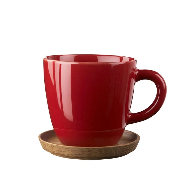 Höganäs 咖啡杯, 红色 shiny Höganäs Keramik