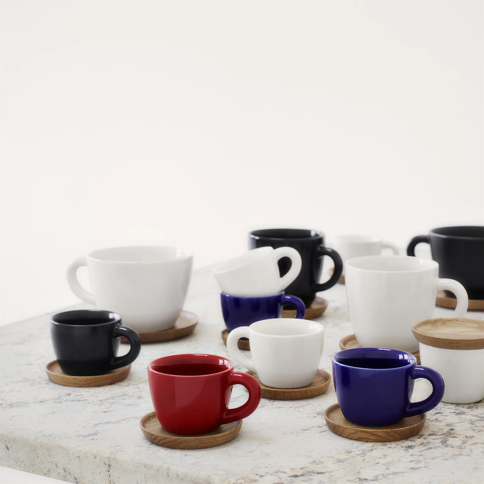 Höganäs 咖啡杯, 红色 shiny Höganäs Keramik