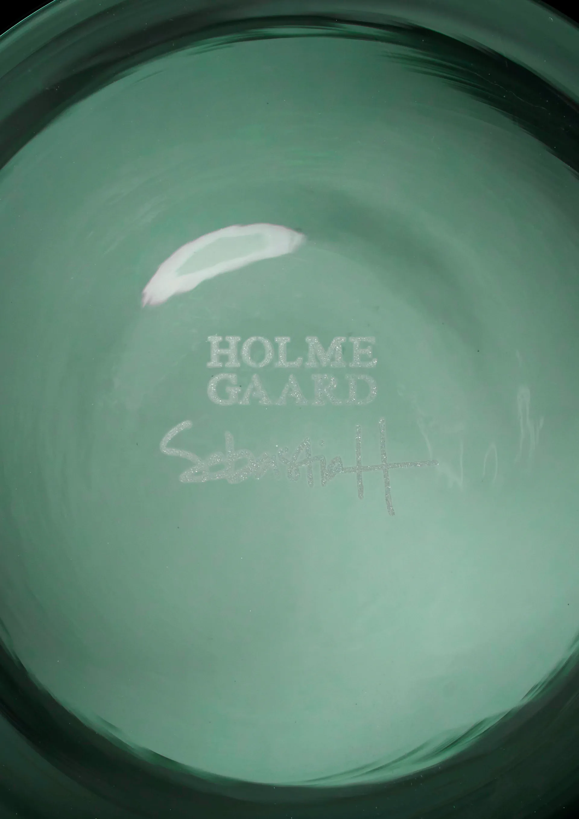 Arc 花瓶 21 cm, Dark 绿色 Holmegaard