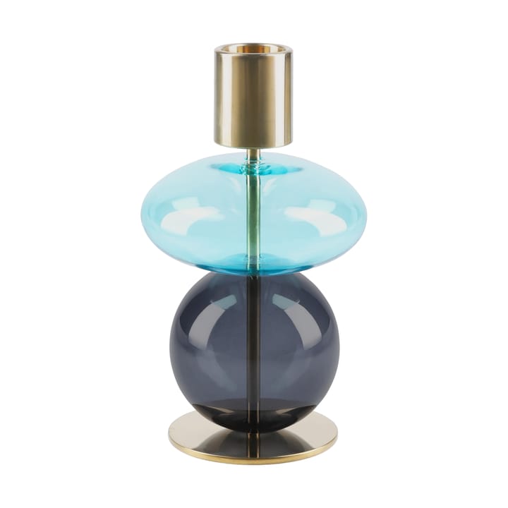 Bubble 烛台 14 cm - 蓝色-烟熏 - Holmegaard