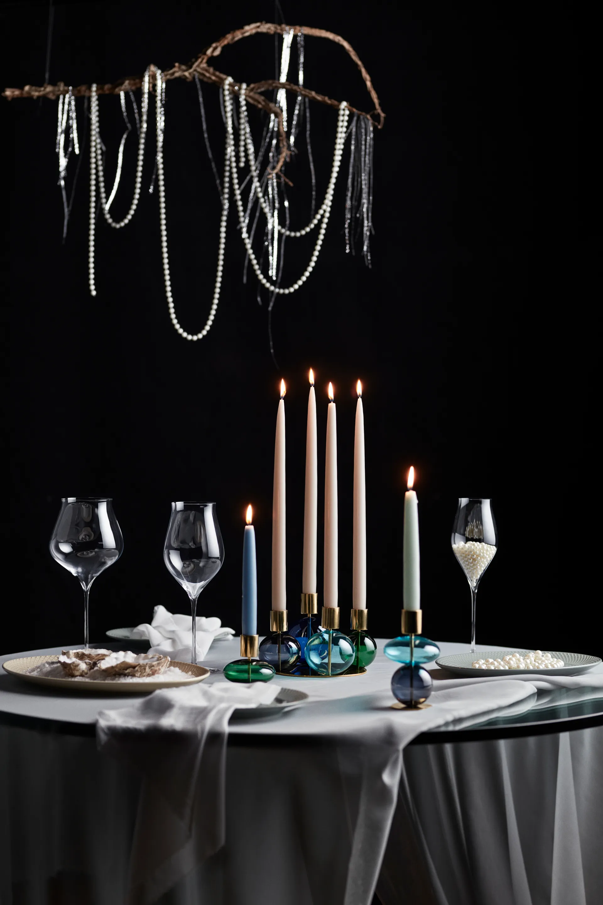 Bubble 烛台 8 cm, 绿色 Holmegaard