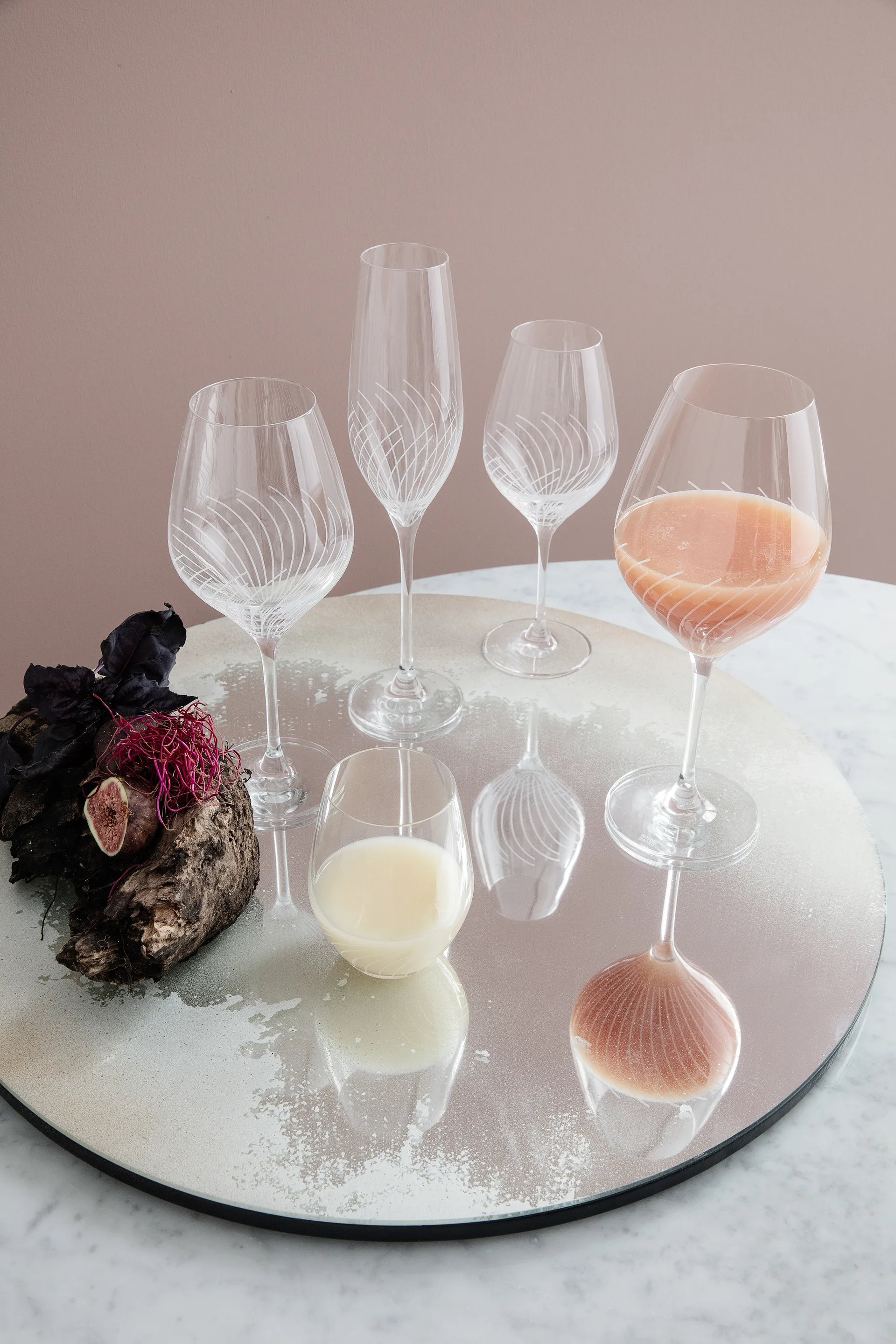Cabernet Lines burgundy glass 69 cl 两件套装, Clear Holmegaard