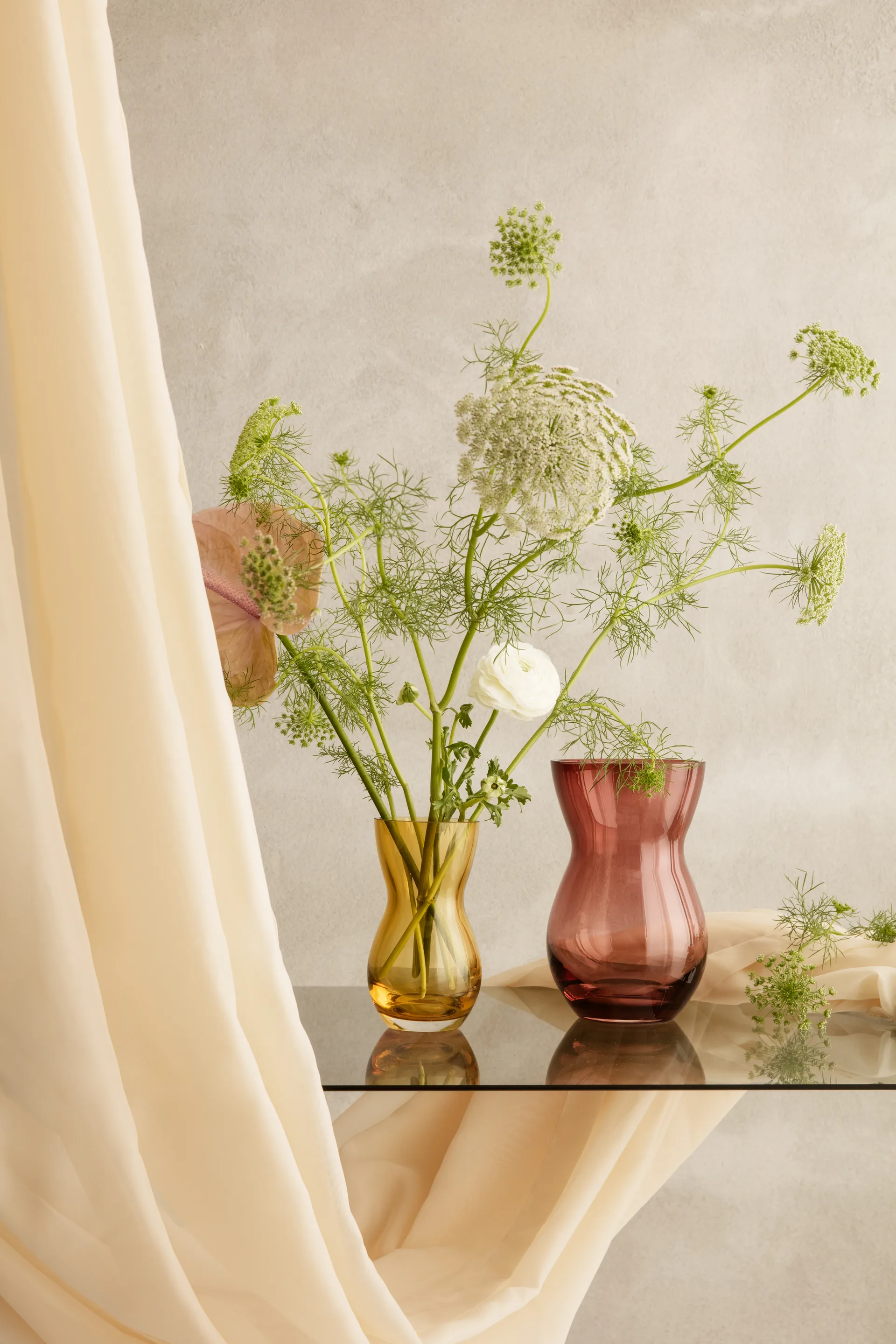 Calabas 花瓶 16 cm, Amber Holmegaard