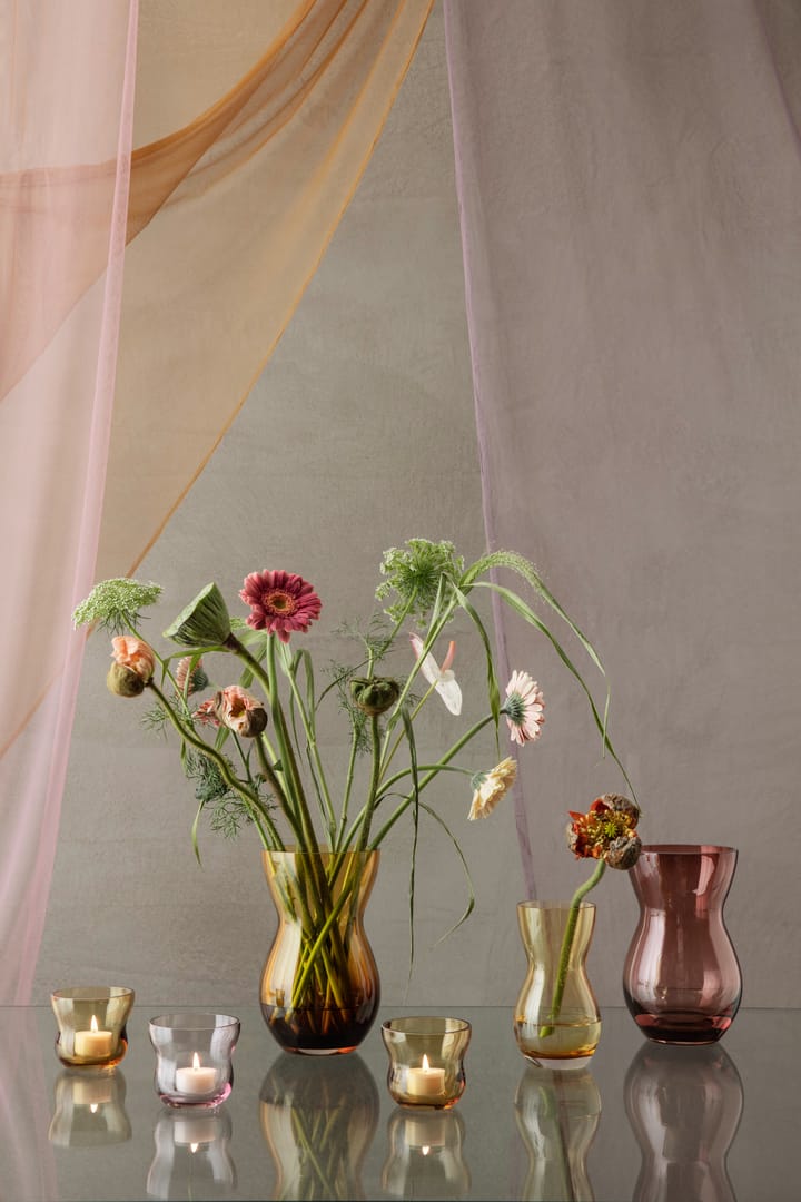 Calabas 花瓶 21 cm, Duo burgundy-amber Holmegaard