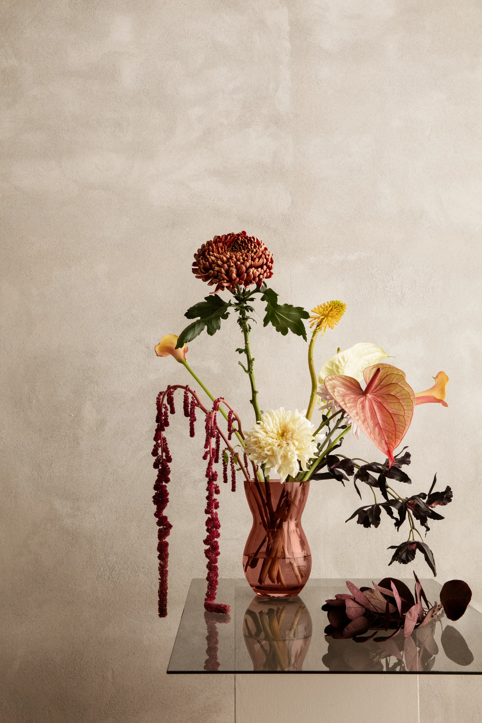 Calabas 花瓶21cm, Burgundy Holmegaard
