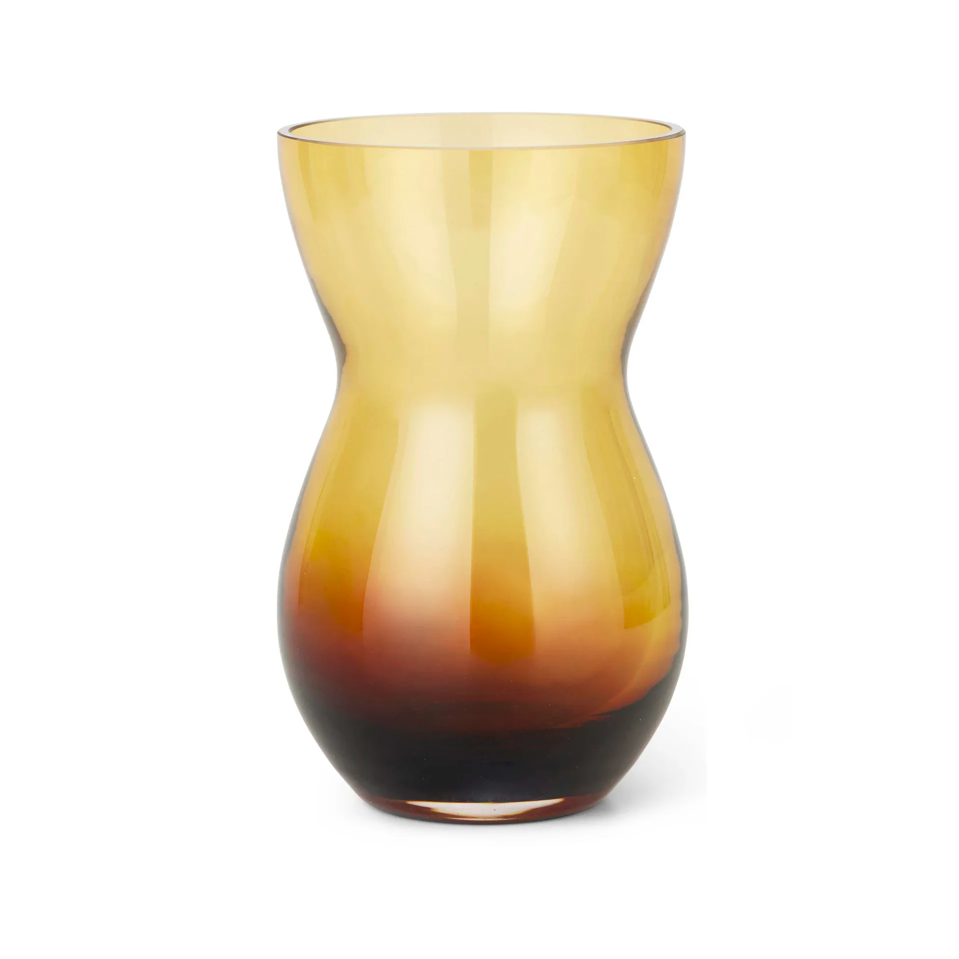 Calabas 花瓶21cm, 勃艮第红_琥珀色双拼 Holmegaard