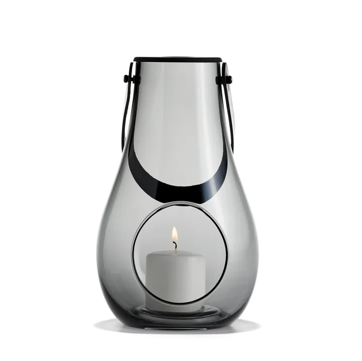 Design with Light 烟灰色烛台 - 25cm - Holmegaard