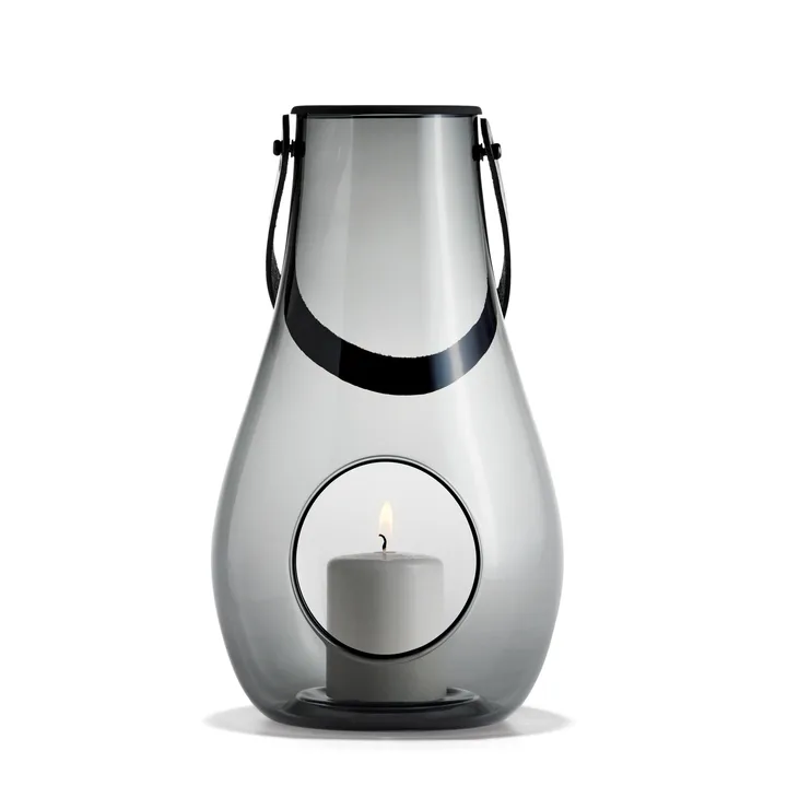 Design with Light 烟灰色烛台 - 29cm - Holmegaard