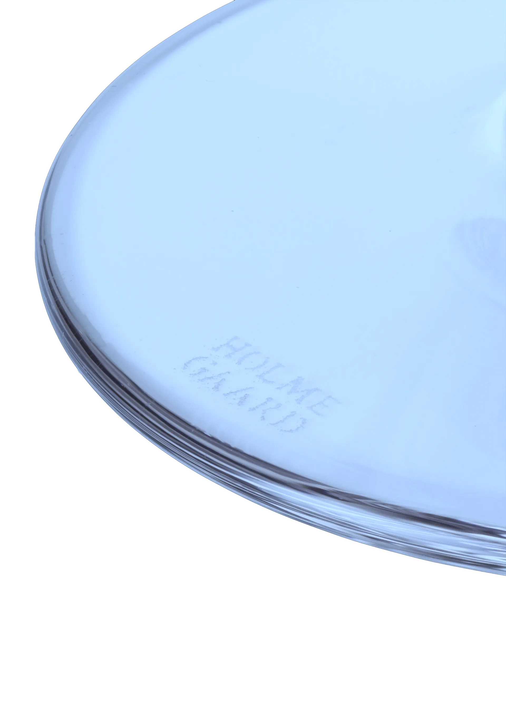 Flow 玻璃 on base 35 cl, 深蓝 Holmegaard