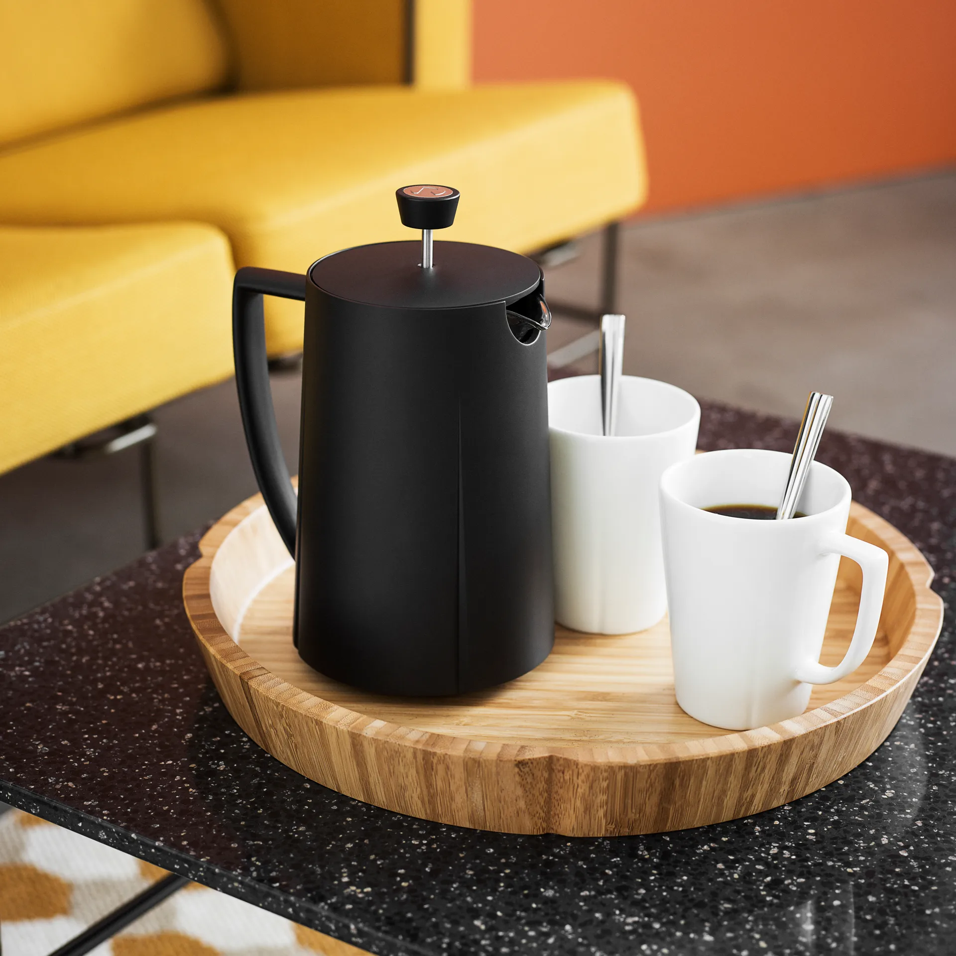 Grand Cru coffee press 1 l, 黑色 Holmegaard