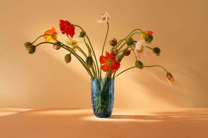 Lily 花瓶 H19 cm, 蓝色 iris Holmegaard