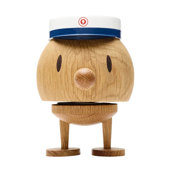 丹麦品牌 Hoptimist 的 Bumble 毕业生版（中号）人偶。毕业帽见证了你的努力与成就，骄傲与喜悦在此刻绽放。它是纪念学生时代、开启自由未来的理想礼物。那标志性的上下跳动，将乐观的信念传递给每一位毕业生。 - 自然木色 - Hoptimist
