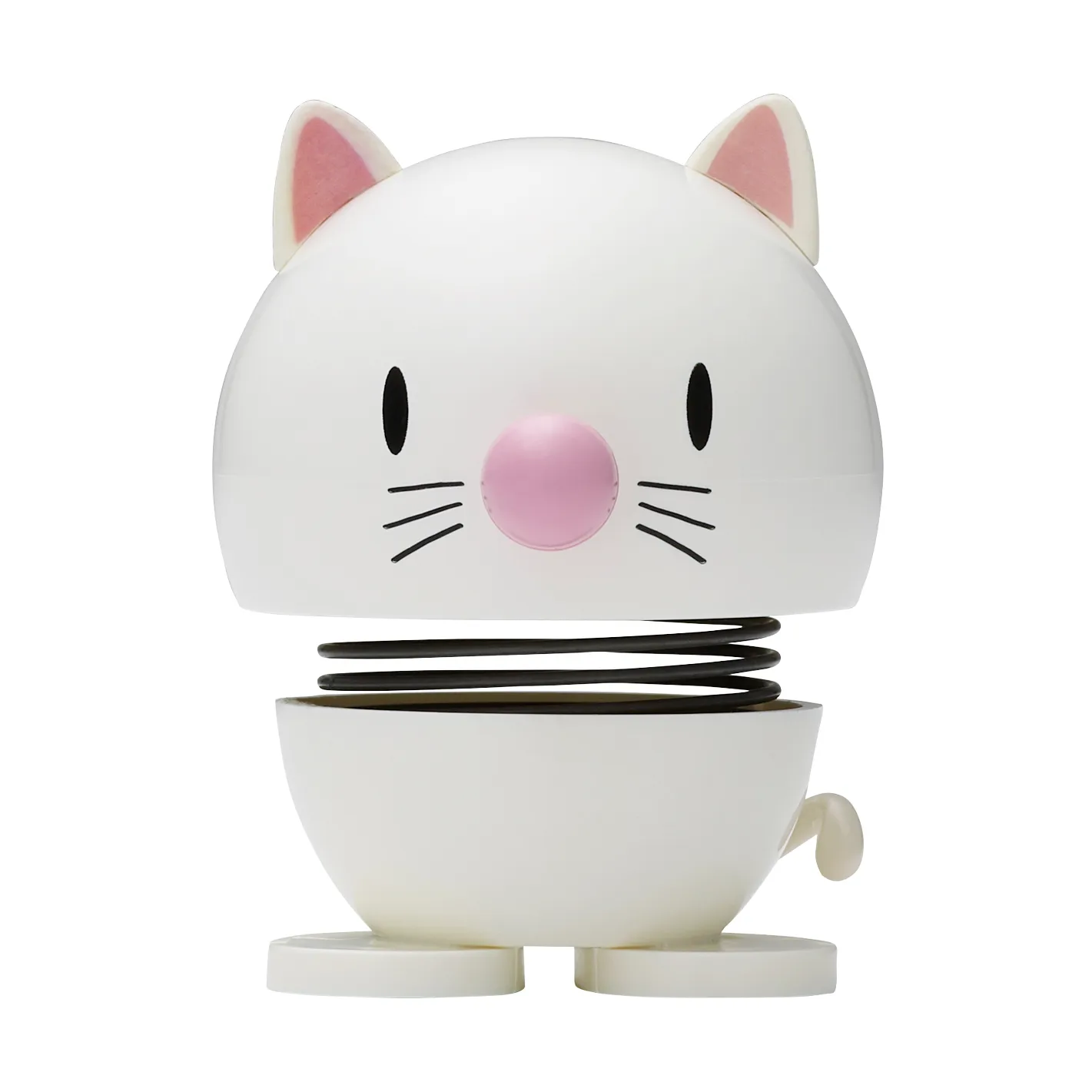 Hoptimist Cat 摆件 7.3 cm, White Hoptimist