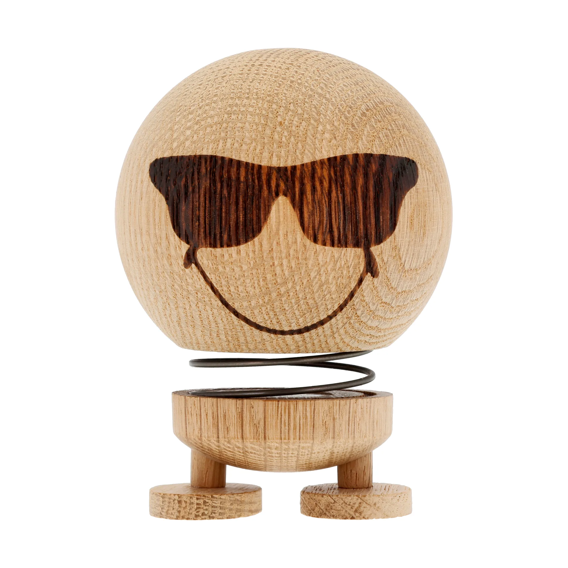 Hoptimist Smiley Cool M figure, Raw 自然木色 Hoptimist
