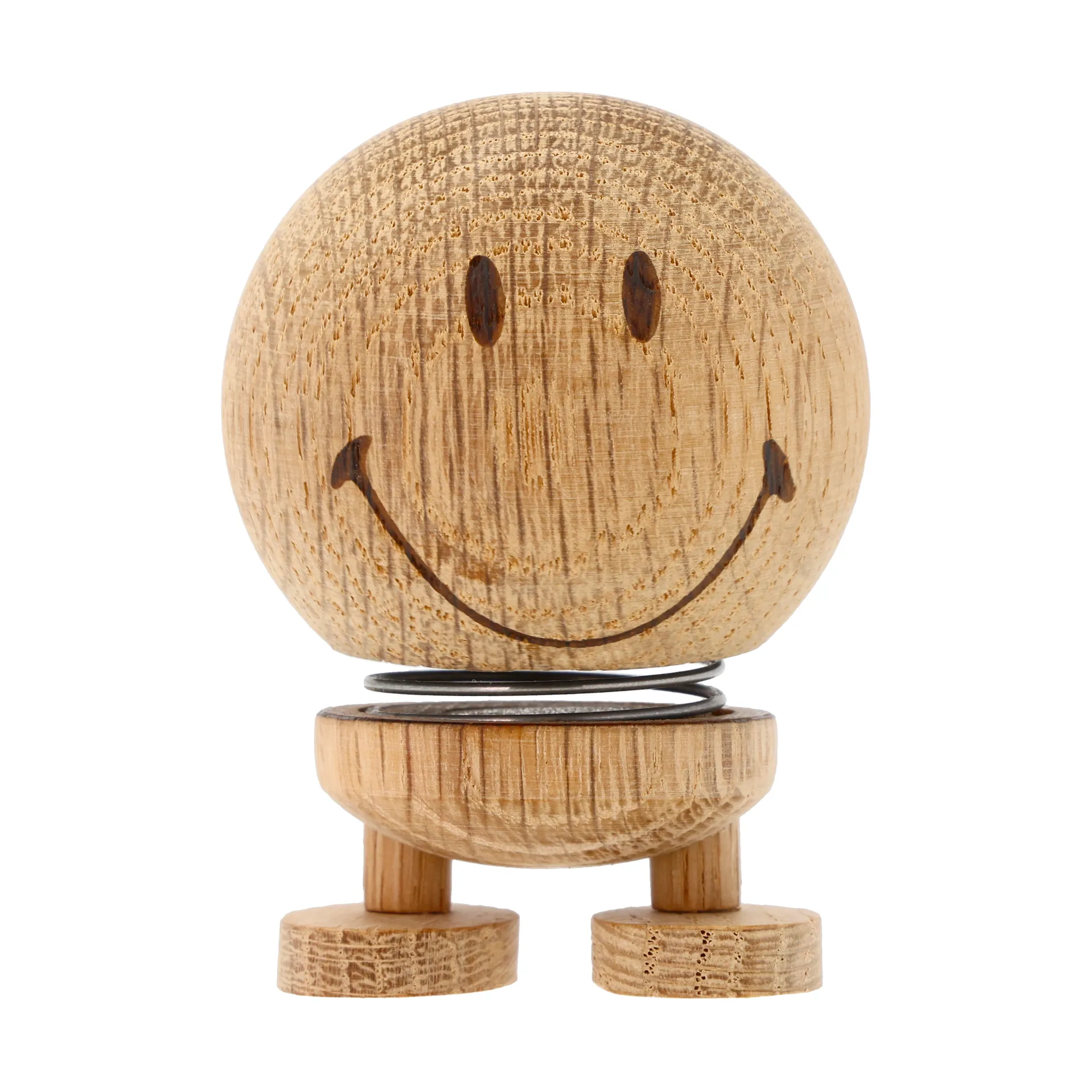 Hoptimist Smiley S figure, Raw oak Hoptimist
