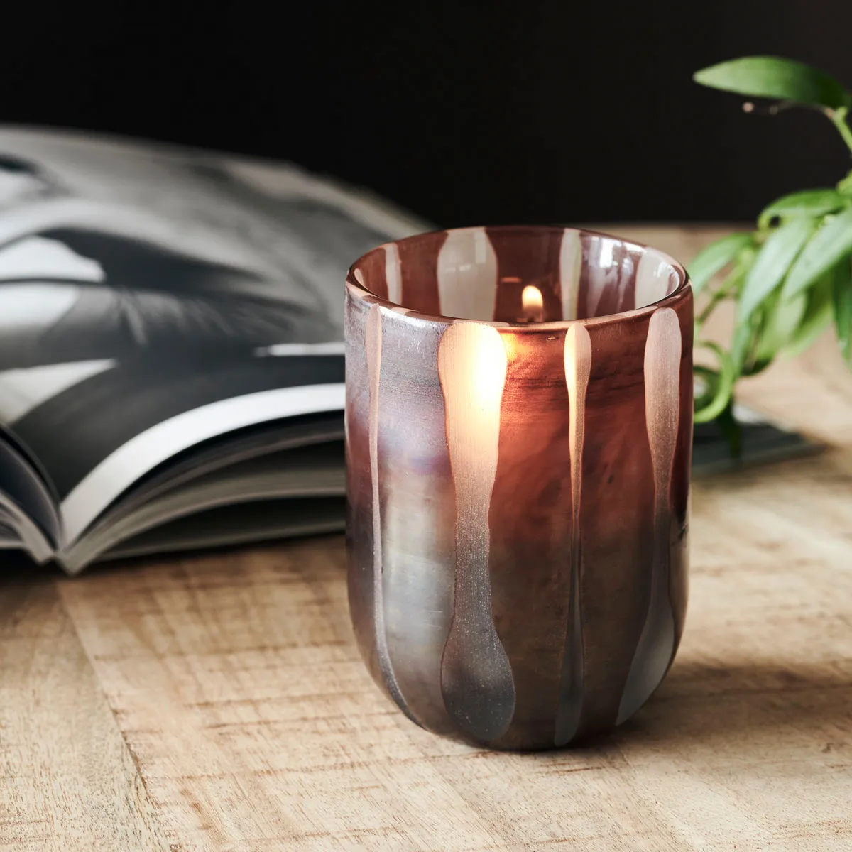 Bai tea light holder 10.5 cm, 棕色 House Doctor