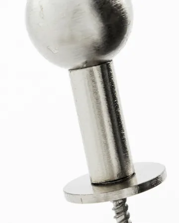 Ball 挂钩 2件装 - 银色饰面，直径4x2cm - House Doctor