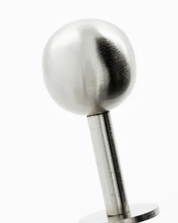 Ball 挂钩 2件装 - 银色表面处理，Ø8x4 cm - House Doctor