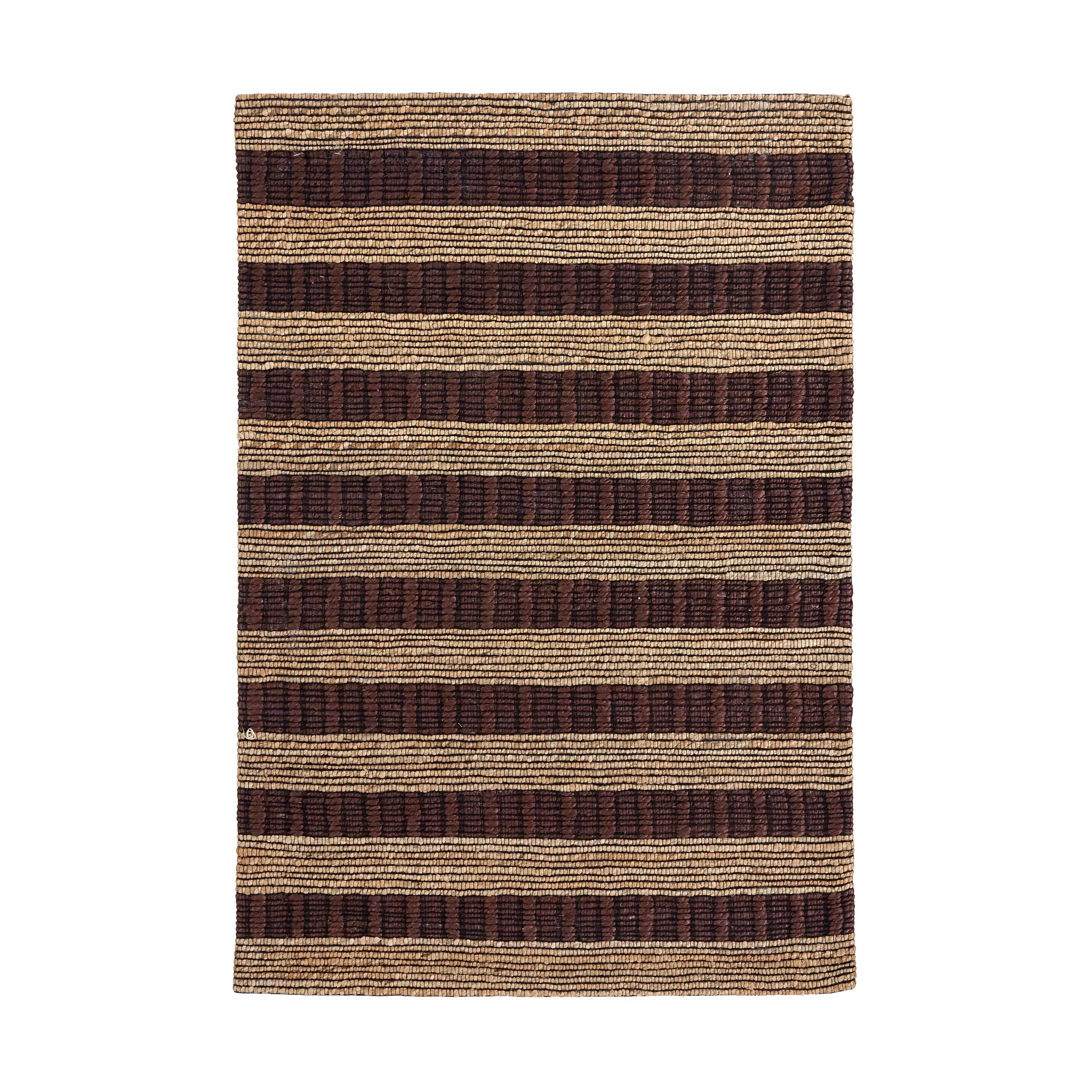 Block 地毯 brown-natural, 85x130 cm House Doctor