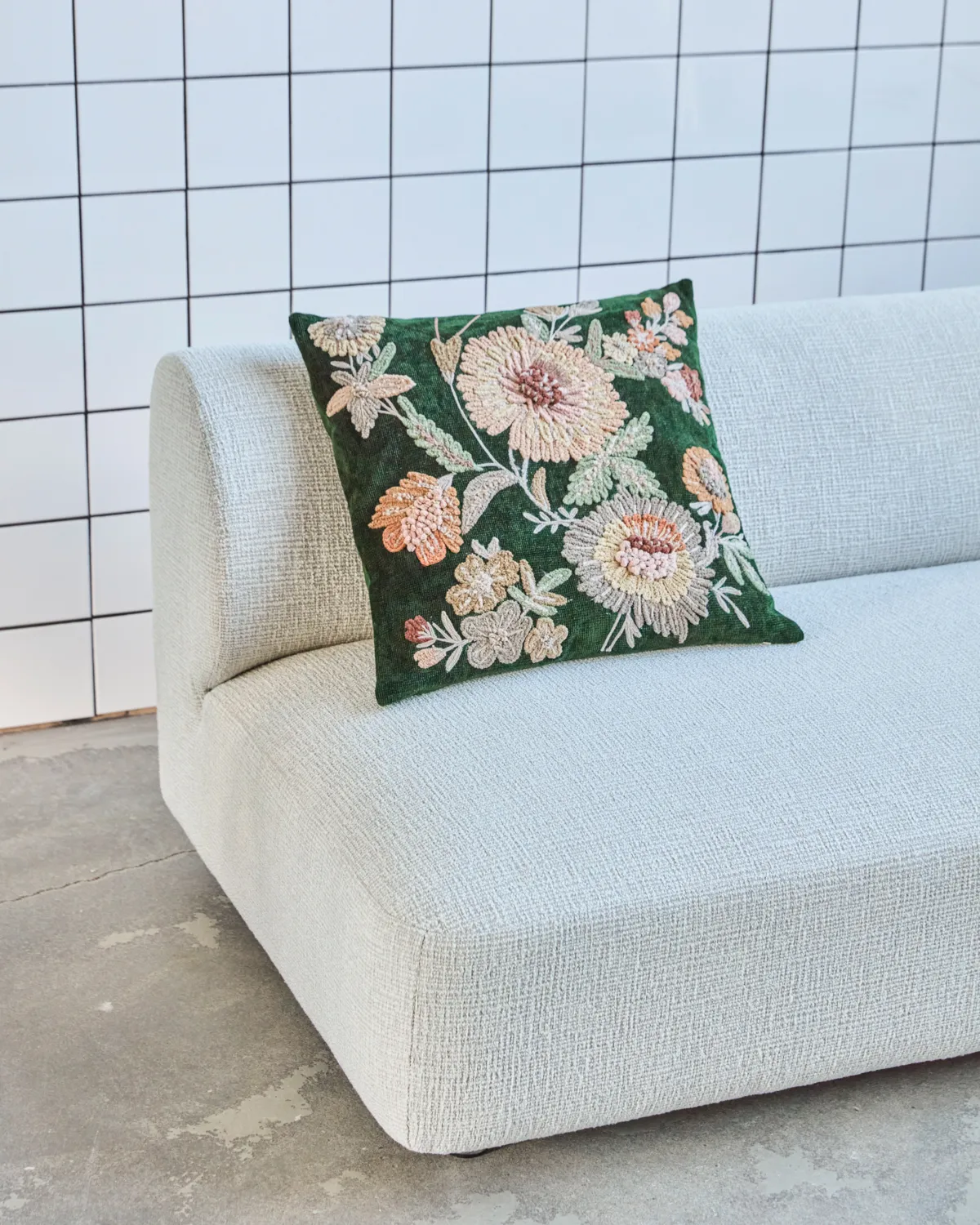 Bota 靠枕套, 绿色-粉色, 50x50 cm House Doctor