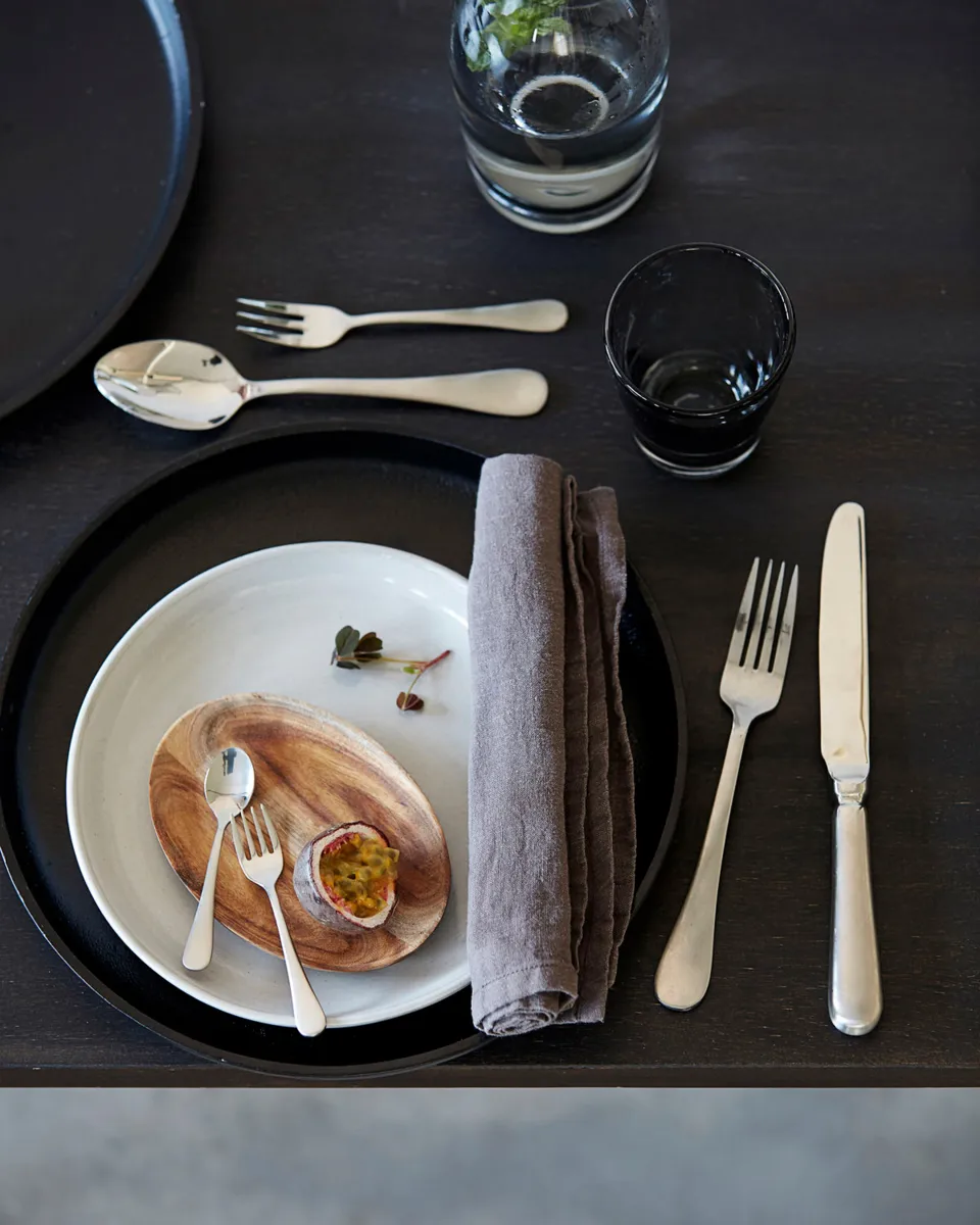 Brush 刀叉勺 套装 16件, 银色 finish House Doctor