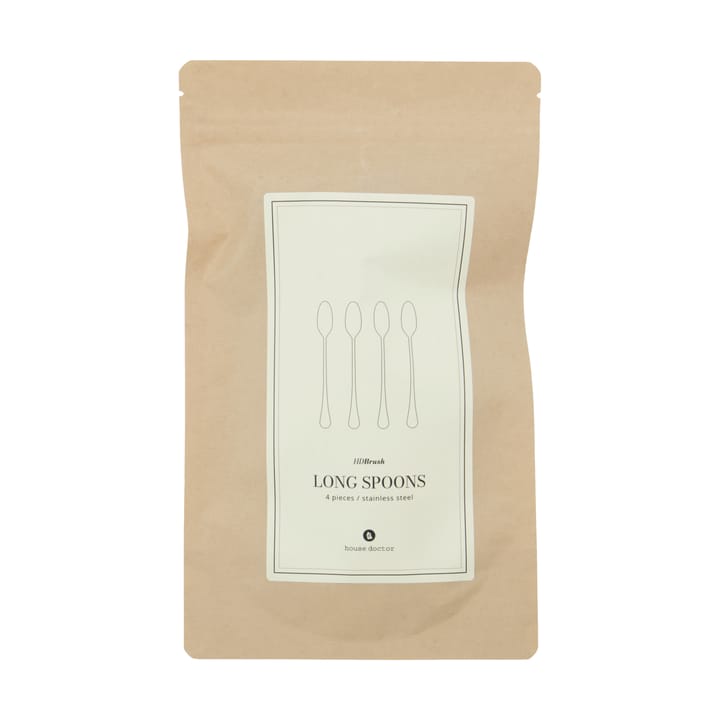 Brush long 勺子 四件套装, 银色 finish House Doctor