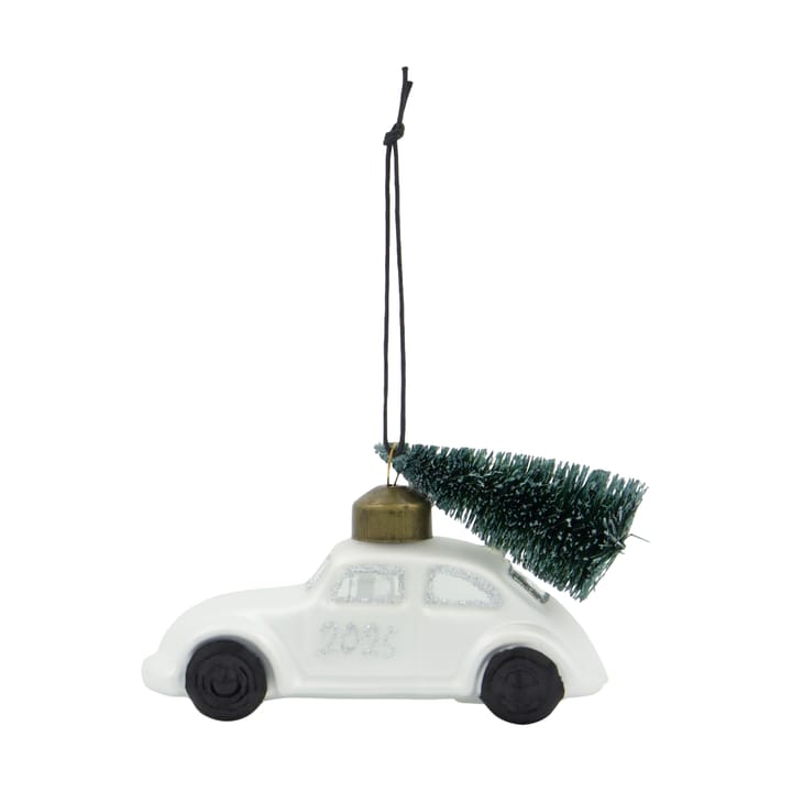Car Christmas 装饰品 - 白色-银色 - House Doctor