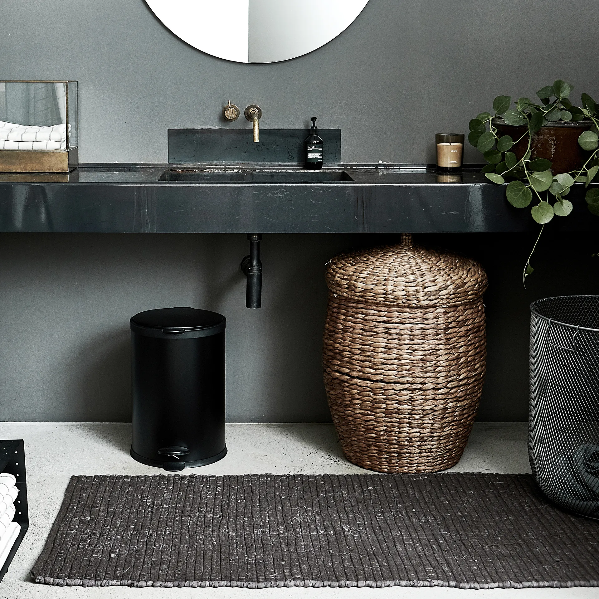 Chindi 地毯 70x160 cm, 灰色 House Doctor