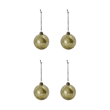 Chosen 圣诞摆设/挂件/装饰 Ø8 cm 四件套装 - 金色 - House Doctor