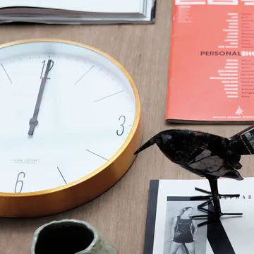 Clock Couture wall clock - gold-白色 - House Doctor