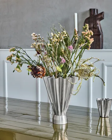 Flood 花瓶 Ø23 cm - Brushed 银色 - House Doctor