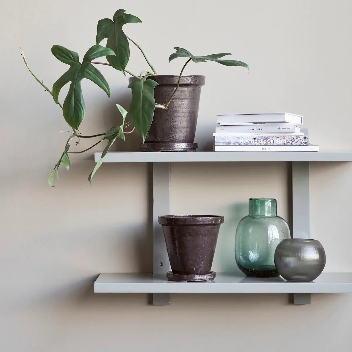 Flower 花盆和托盘4 pieces, Ø18 cm-Ø22 cm House Doctor