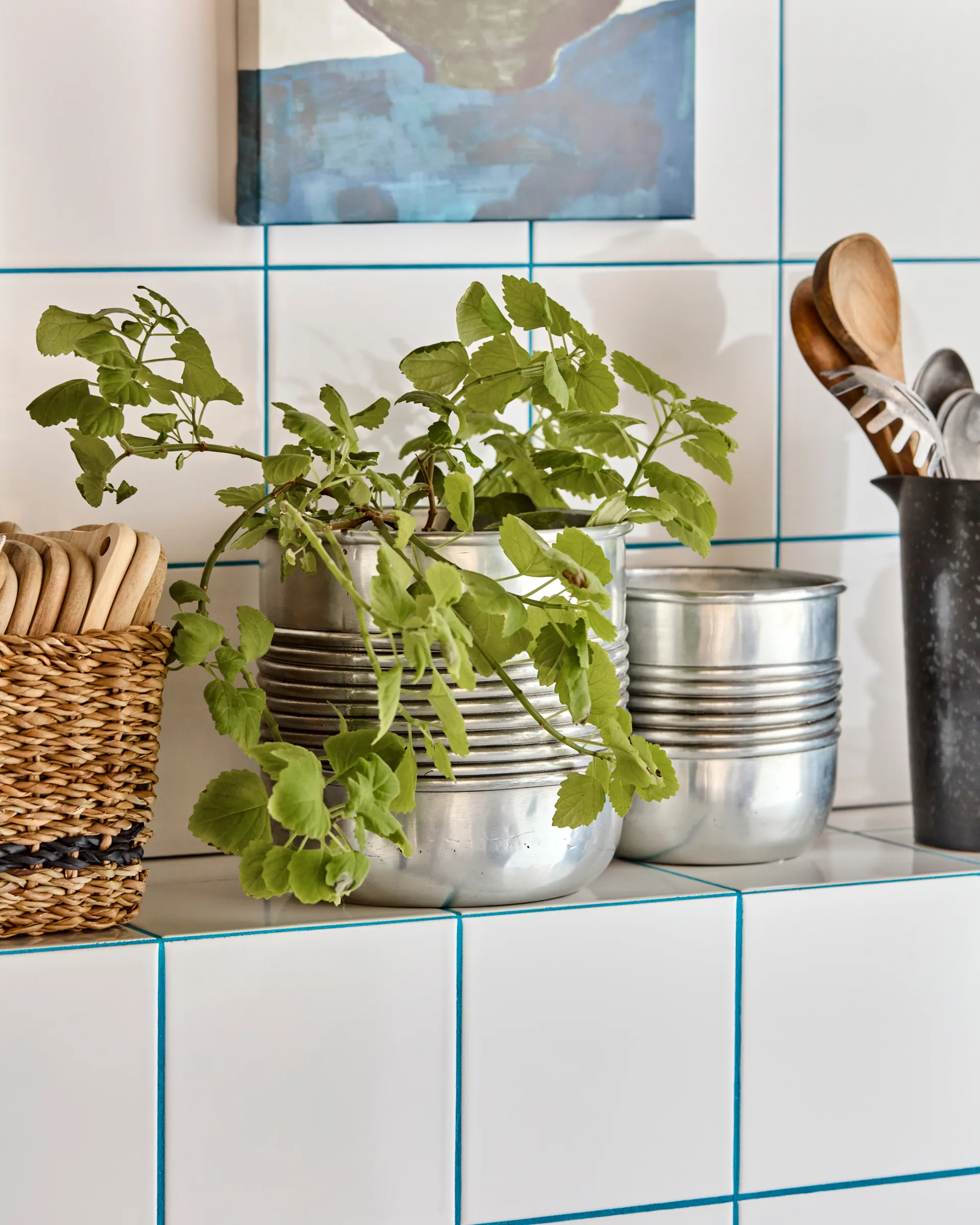 Groove planter aluminium 2 parts, Antique 银色 finish House Doctor