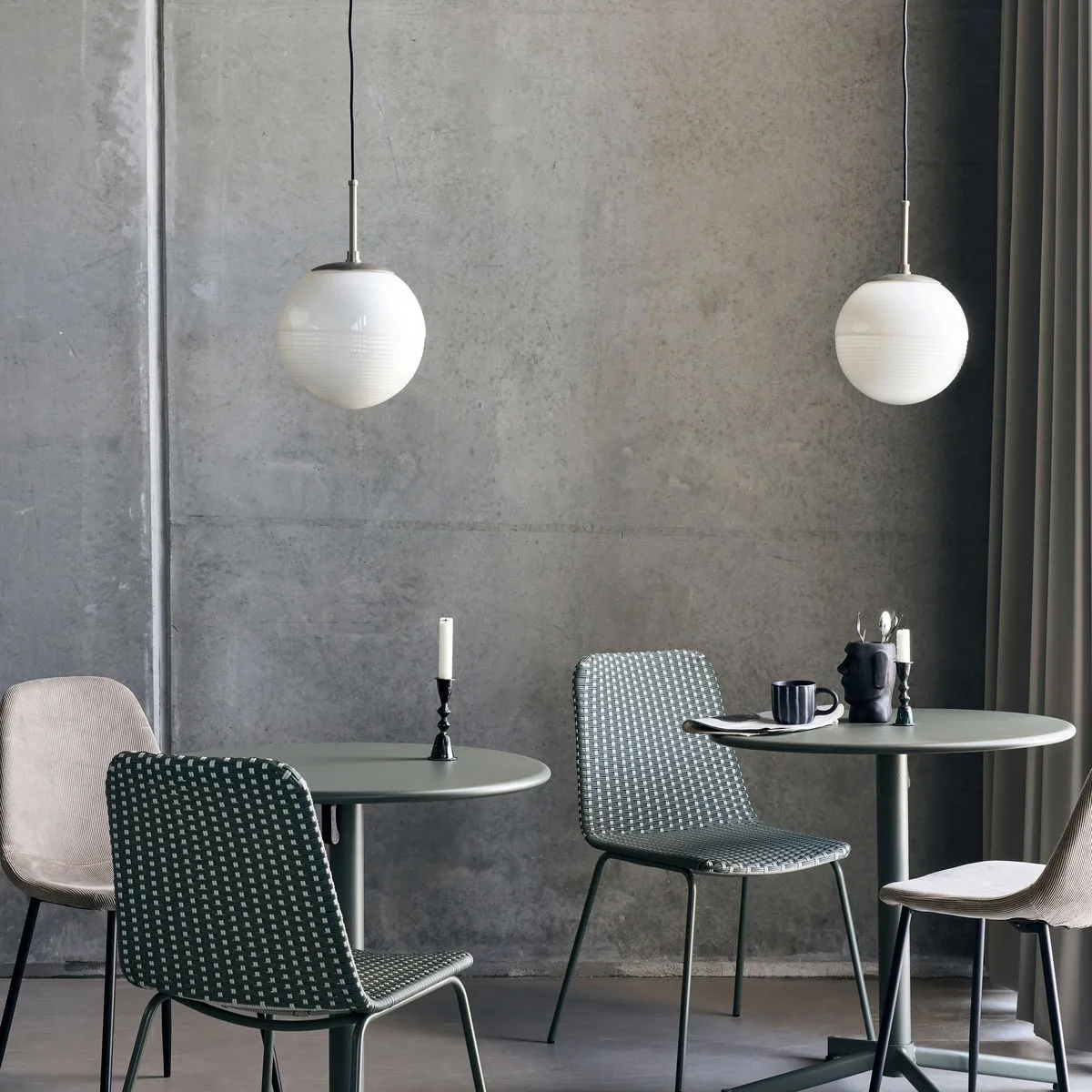 Halda 吊灯 Ø25 cm, 白色-褐色 House Doctor