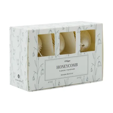 Honeycomb Easter eggs 六件套装 - 米白色 - House Doctor