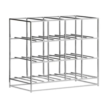 House Doctor 红酒架 12 bottles 41x35 cm - 银色 finish - House Doctor