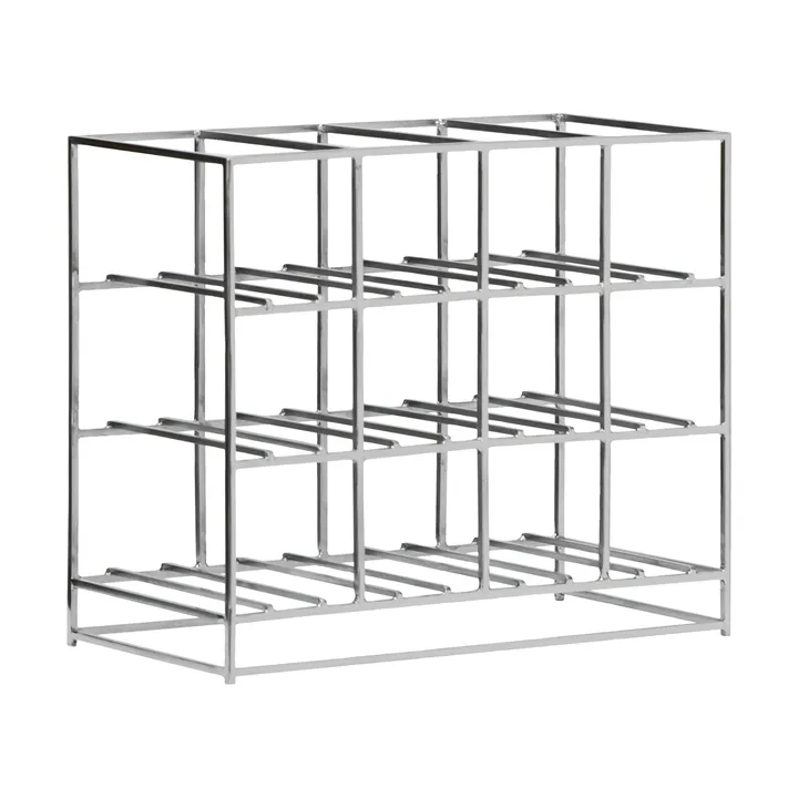 House Doctor 红酒架 12 bottles 41x35 cm - 银色 finish - House Doctor