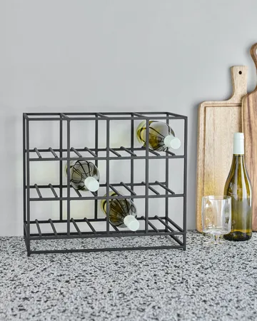 House Doctor 红酒架 12 bottles 41x35 cm - 黑色 - House Doctor