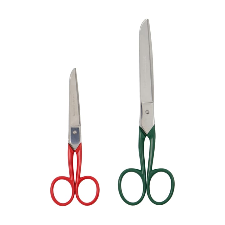 House Doctor scissors 2件 - 红色, 绿色 - House Doctor