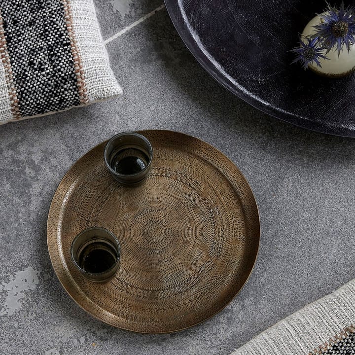 Jhansi 托盘 Ø29 cm, brass House Doctor