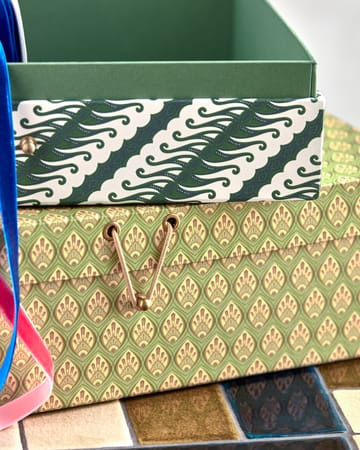Keep storage boxes khaki-green - 2 parts - House Doctor