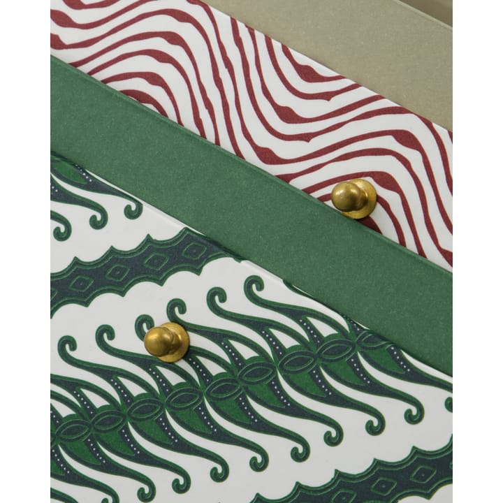 Keep storage boxes red-green, 2 parts House Doctor