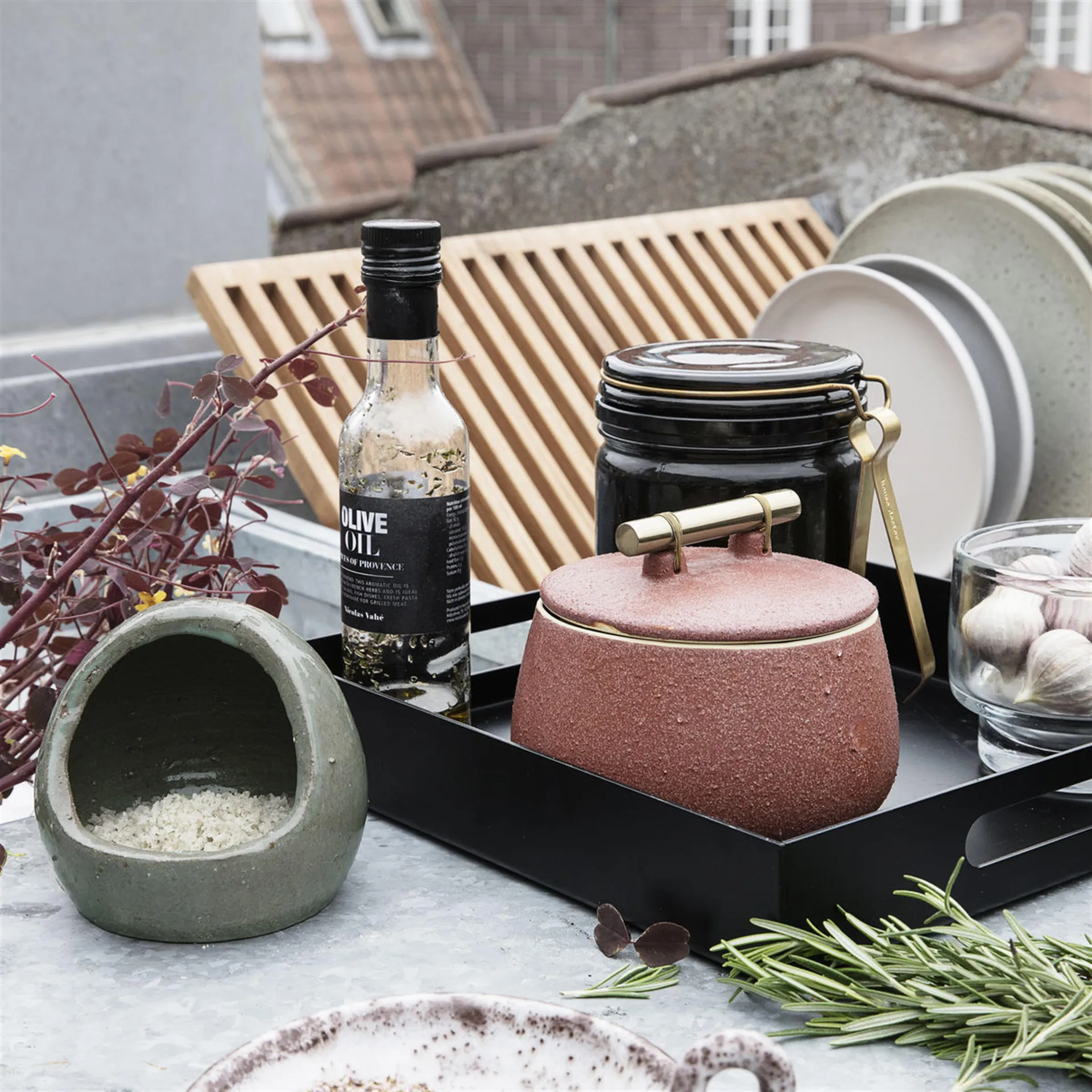 Lake 盘子 grey, 15.2 cm House Doctor