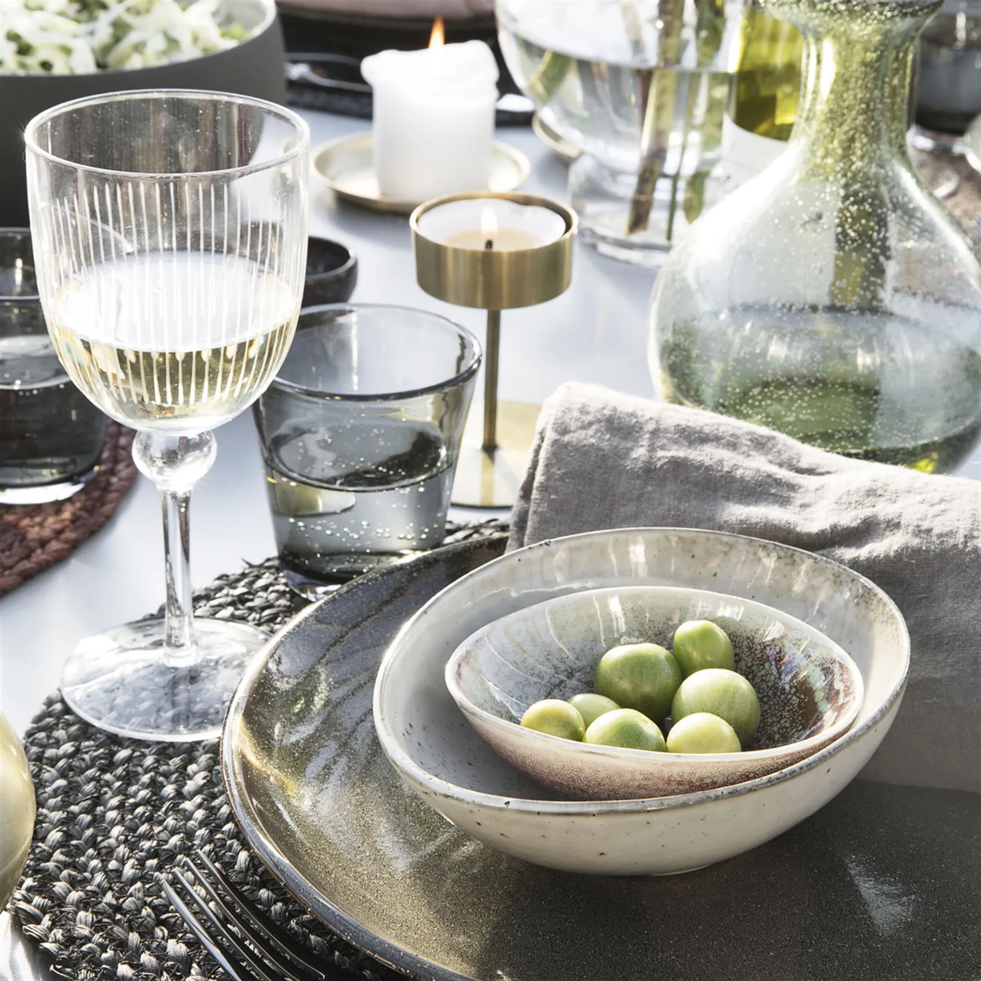 Lake 碗  grey, 16.8 cm House Doctor