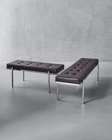 Lao bench - 桑葚色-铬色，110cm - House Doctor