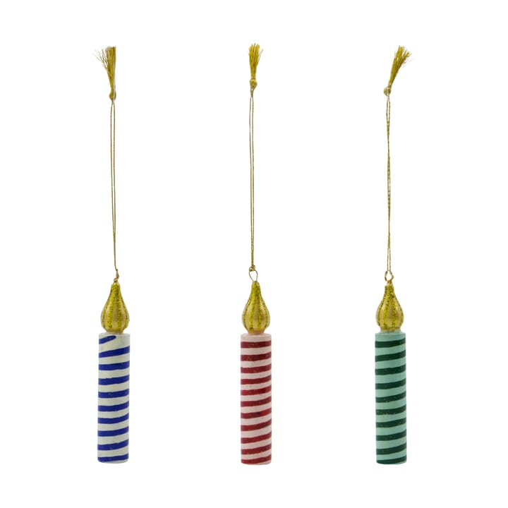 Light decorative 吊灯 3 parts - 绿色-粉色-蓝色 - House Doctor