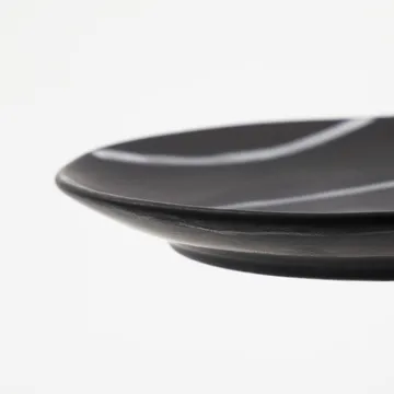Line 小餐盘 Ø19.5cm - 黑色_棕色 - House Doctor